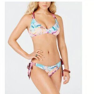 Bar III Copacabana Printed Surplice Bikini Set